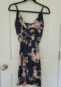 Blue floral dress